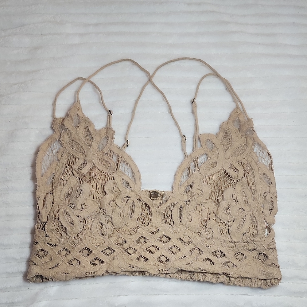 Lace Bralette with Strappy Back